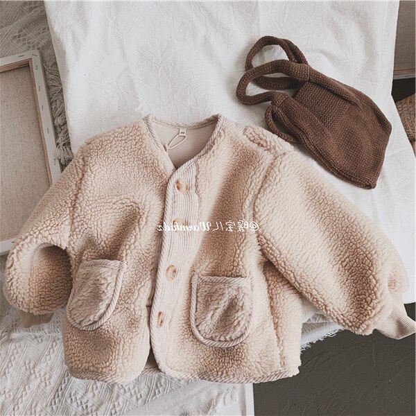 Manteau en velours épais pour fille, vêtements d'hiver, vêtements pour enfants, manteau pour enfants, vestes pour filles