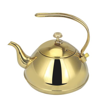 1.5l fortykket rustfrit stål vand kedel hotel kaffe tekande med si 1500ml hjemmerestaurant induktion komfur te kedel: 02 stile med filter