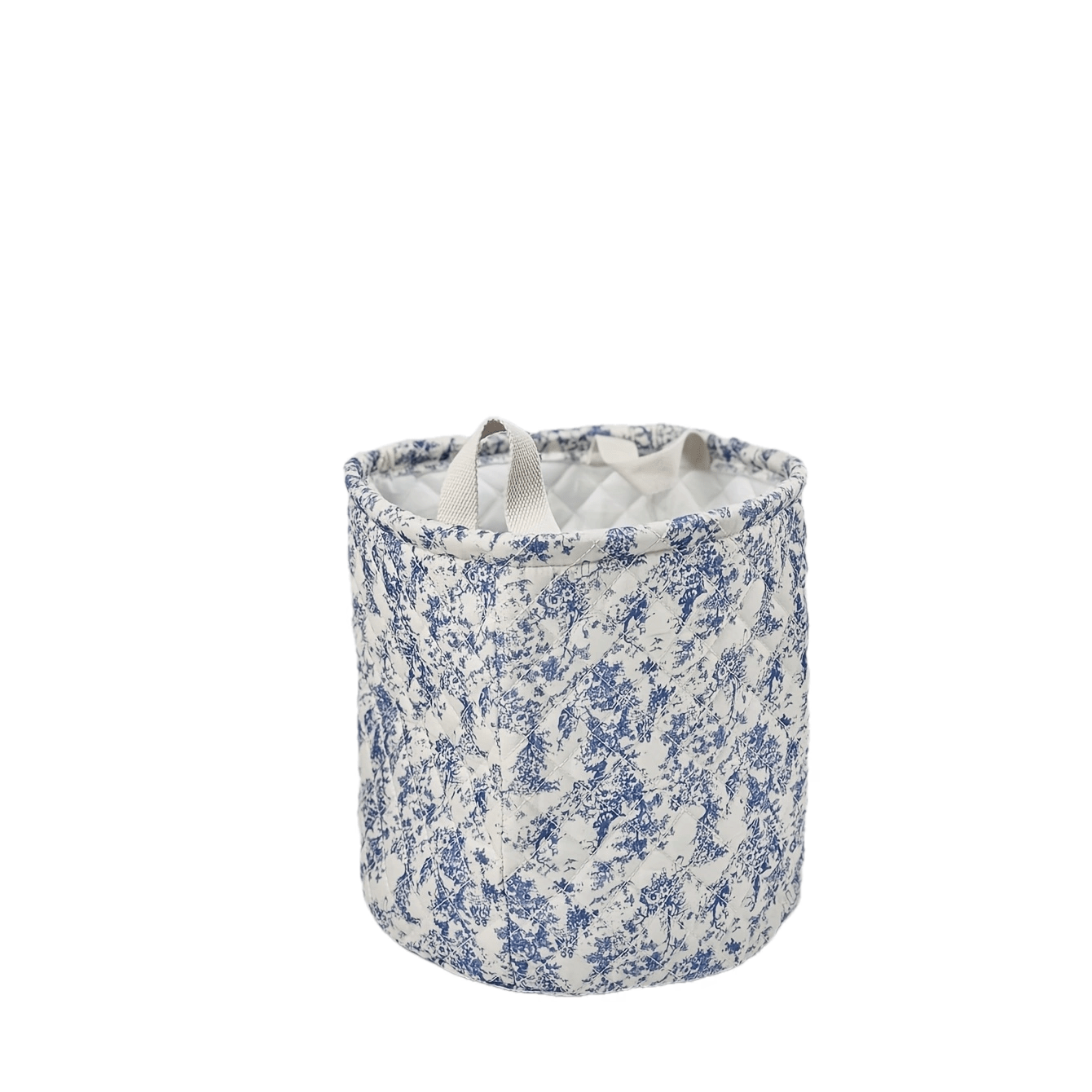 Stoffen opbergmand met grote capaciteit, 2 maten, decoratieve organizerbak met kleurrijk blad, vintage print, opvouwbare wasmand: Blauw