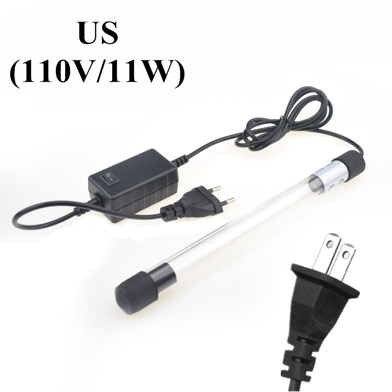 Us/Eu Plug 18-24Cm Led Aquarium Verlichting Uv Licht Sterilisator Lamp Aquatic Plant Licht Waterdicht clip On Lamp Voor Fish Tank: 9