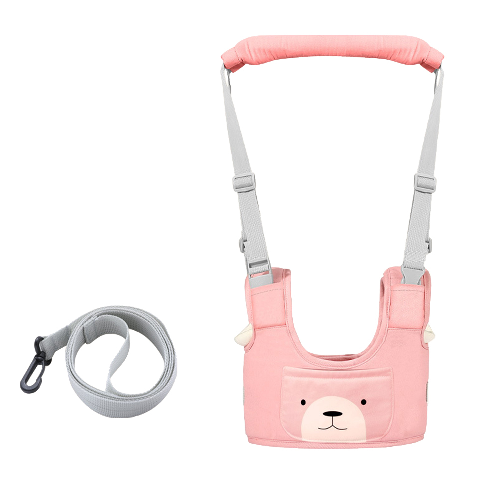 Corde d&#39;apprentissage pour bébé, ceinture de marche pour bébé, pour garçon et fille, Anti-chute, à double usage, corde de Traction artefact: seasons Pink