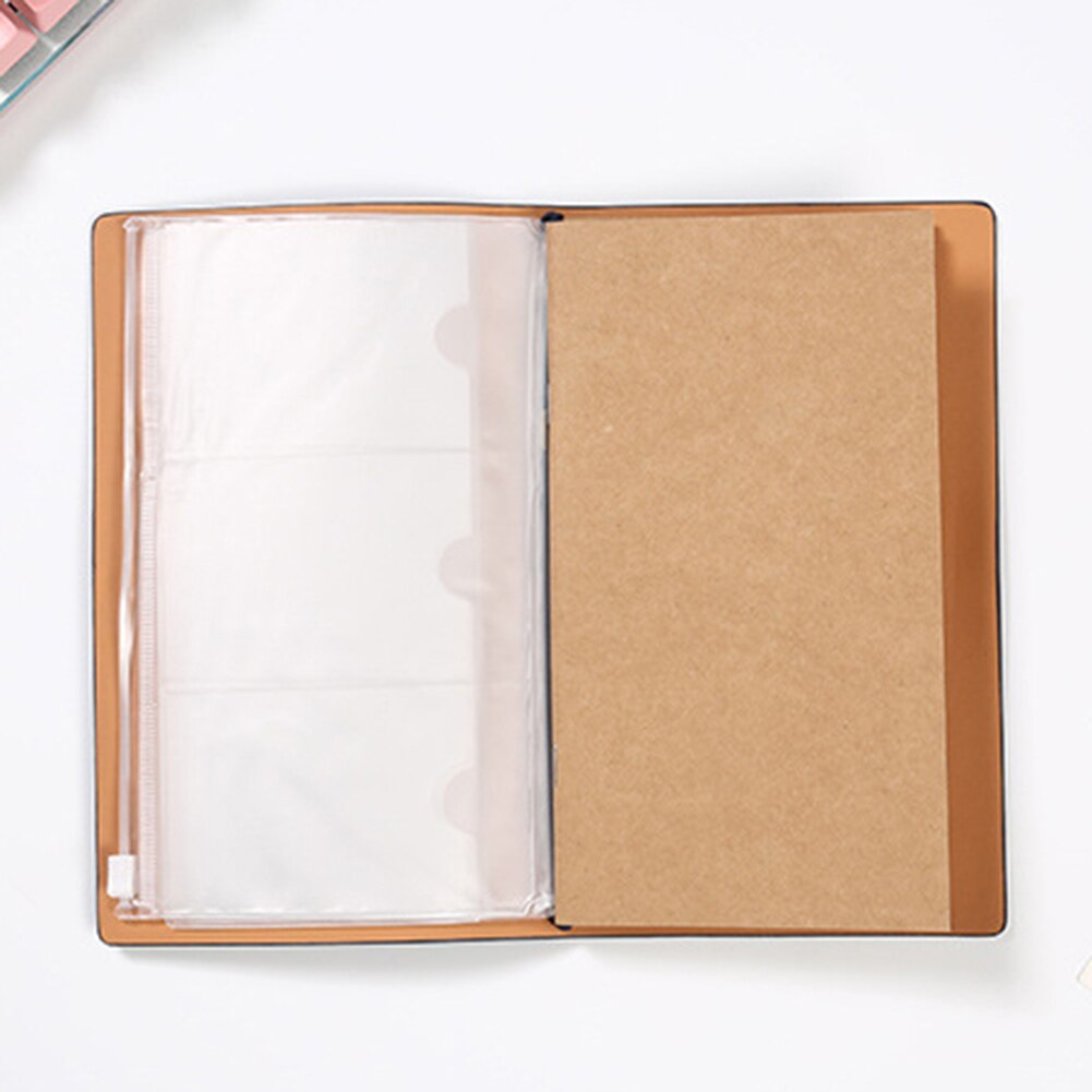 Traveler Journal Diary Loose-leaf Notebook Pen Holder Record Book Stationery