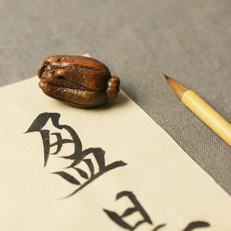 Lucky Chinese Kalligrafie Paperweights Mooie Messing Papier Drukt Decoratie Draagbare Creatieve Kleine Klassieke Paperweights