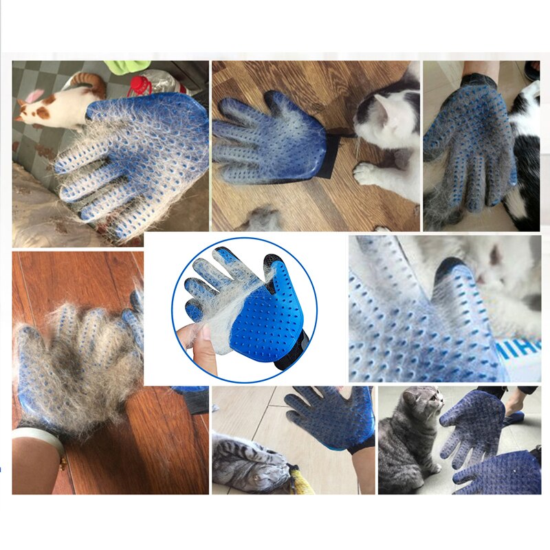 Katze Bad Handschuhe Massage Kamm-mögen Handschuhe Haar Entfernung Bürste Haustier Katze und Hund Reinigung Schönheit Handschuhe Finger Haar Kamm Haustier Reinigung