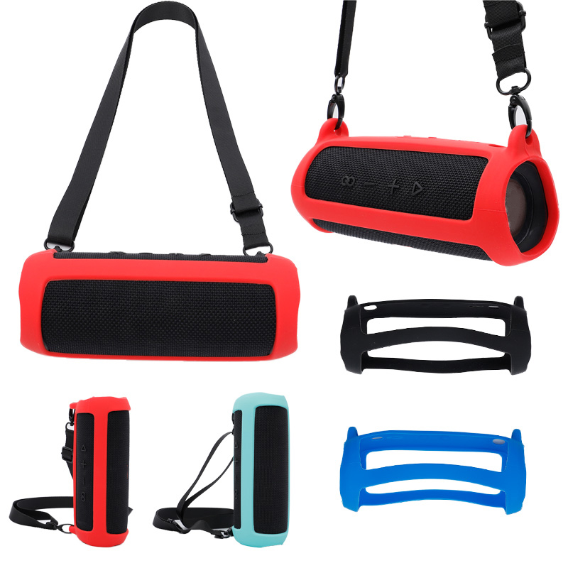 Zachte Travel Carrying Beschermende Siliconen Case Voor Jbl Flip 5 Bluetooth Speaker Bag Cover