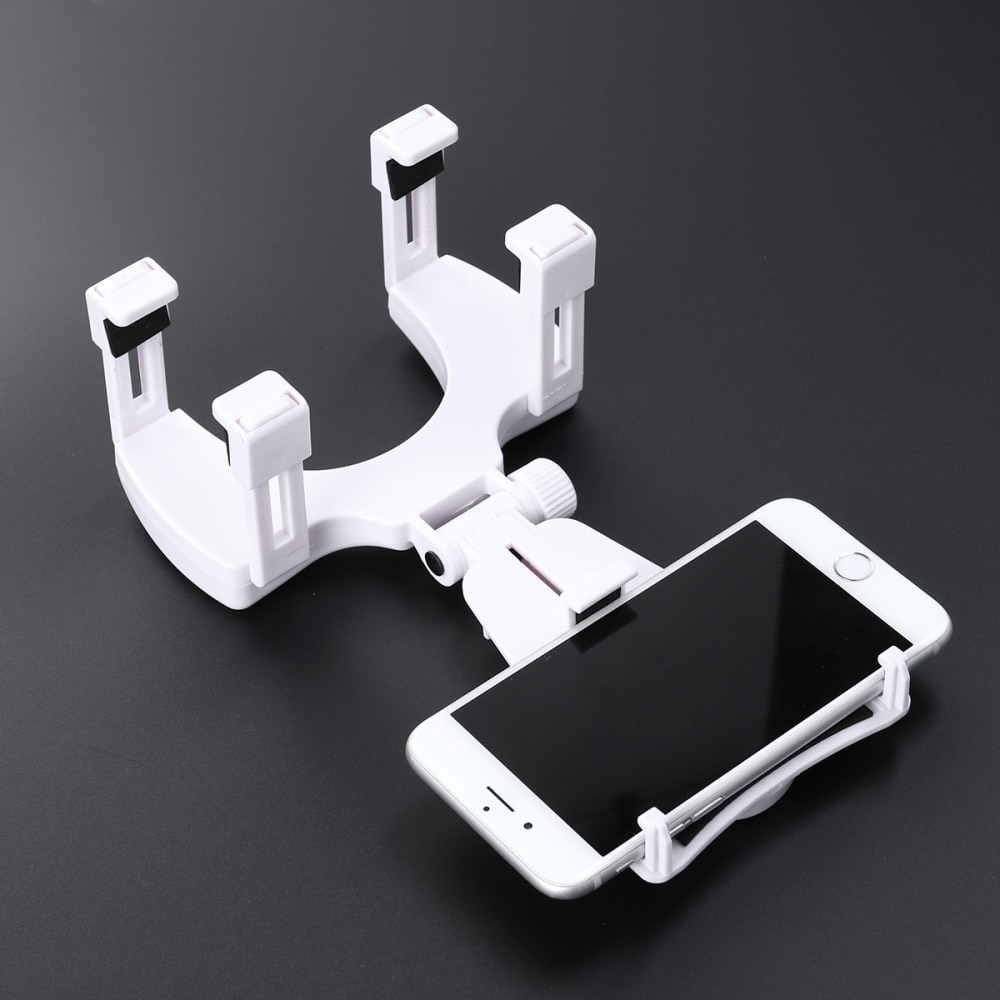 Cell Phone Car Mount Review Mirror Phone Holder Cradle Stand for GPS (Black)