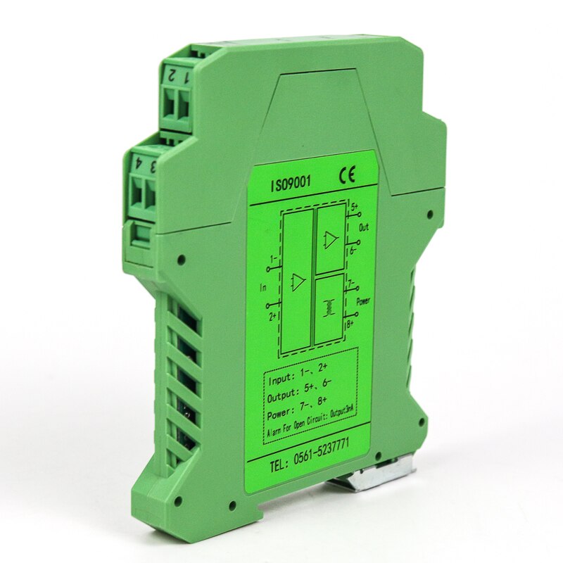 PT100 to 0-10V temperature converter 0-5v thermal resistance signal isolator 1 in 2 out
