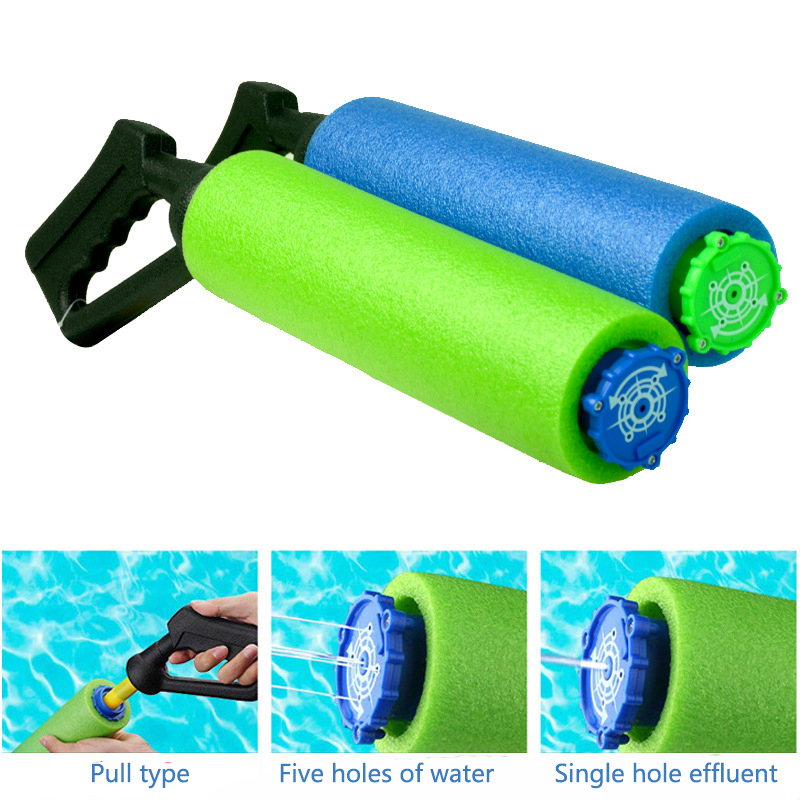 4PC 5-gat spons pompen kind volwassen speelgoed waterpistool, zomer strand zwembad zee spelen water speelgoed grote waterpistool