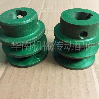V-belt pulley B2 cast iron pulley model complete B with double groove inner hole 28 motor pulley