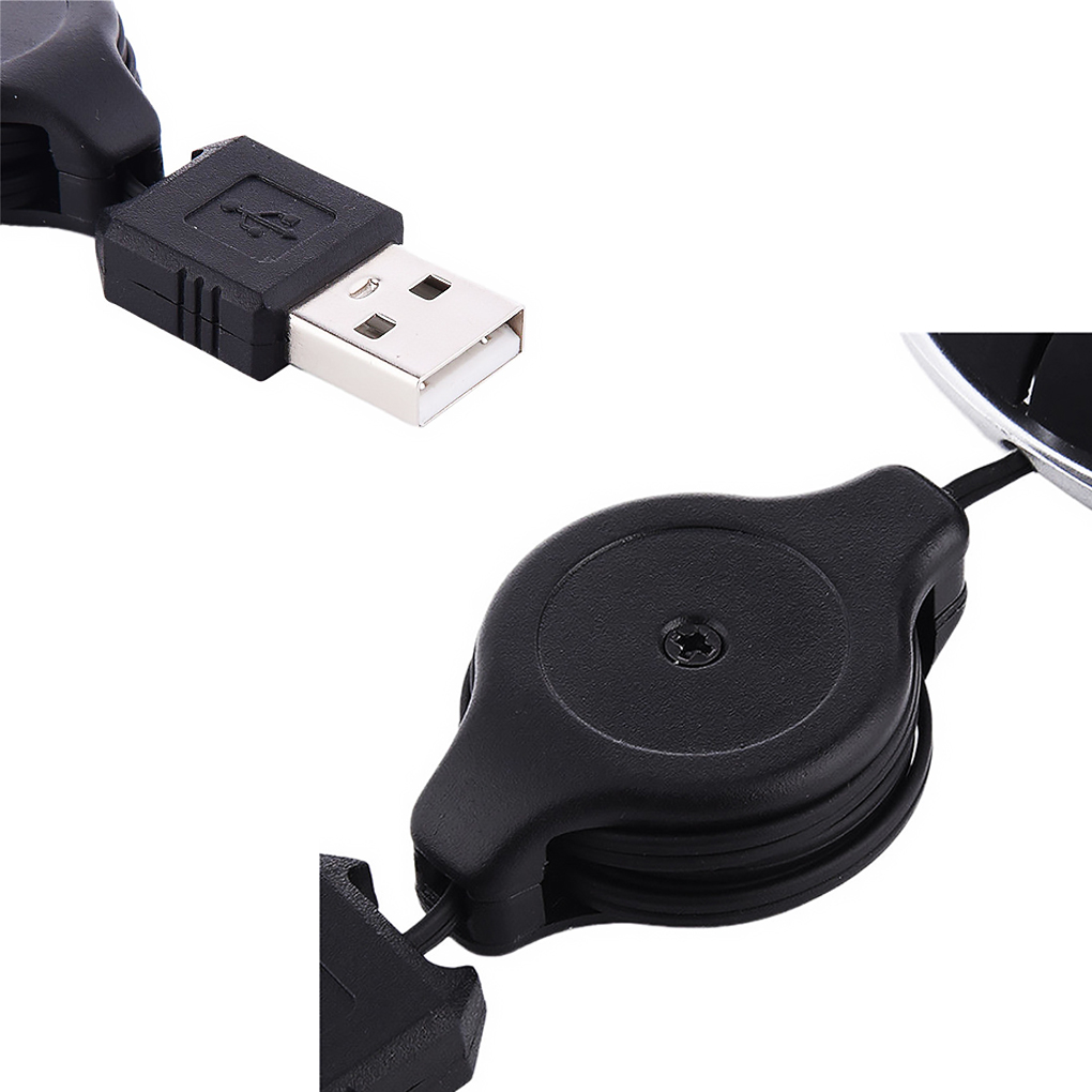 Komputerowa mysz z 3 przyciskami Mini przewodowa mała ręka Wysuwany kabel USB Regulowana skalowalna mysz do gier Office Kids