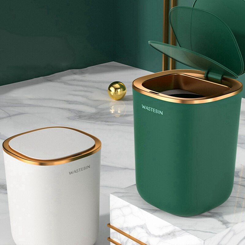 12L Smart Sensor Garbage Bin Kitchen Bathroom Toilet Trash Can Automatic Induction Waterproof Rubbish Bin with Lid