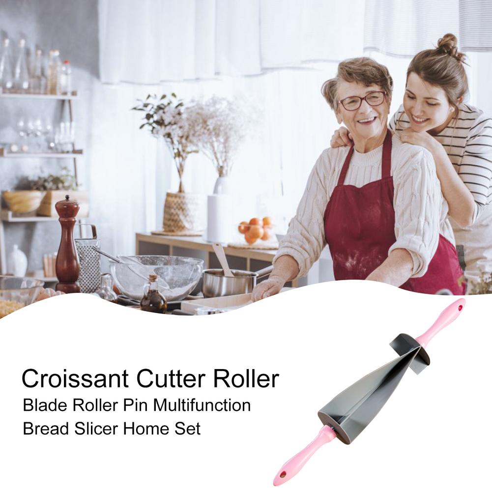 Croissant Cutter Roller Multifunctionele Rolle Slicer Met Handvat Decoreren Gereedschappen Brood Bakken Croissant