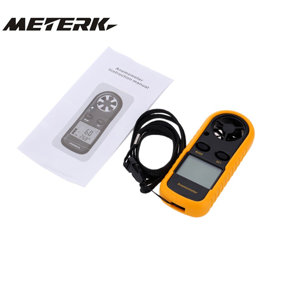 Tragbare Digital-Anemometer Handheld Elektronische tachometer Wind Geschwindigkeit Luftvolumen Sauerei Meter LCD anemometro mit Hintergrundbeleuchtung