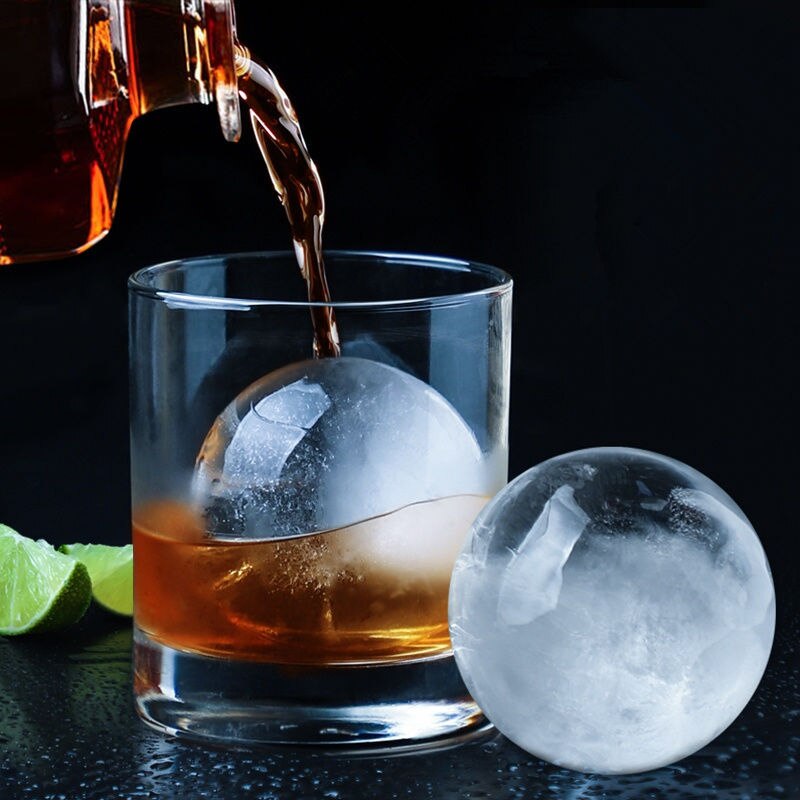 2PCS Silicone Ice Ball Mold Silicone Spherical Ice Cube Mold Whiskey