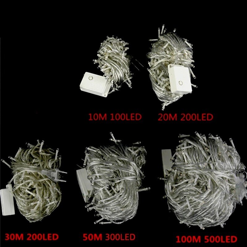 10M 20M 30M 50M 100M Festoon Led String Light Garland Year Christmas Light for Home Wedding Decoration Year Lamp