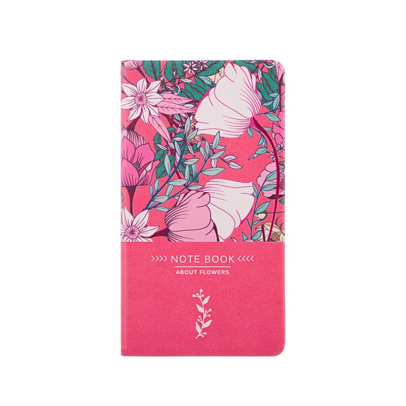 Flower Agenda A6 Diary Annual Plan Notebook Kawaii Portable Journal Monthly Weekly Planner School Office Supplies Stationery: pink