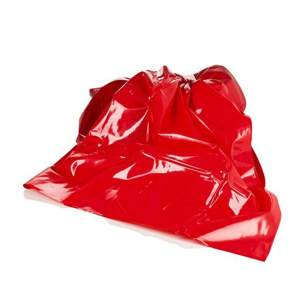 Bettwäsche Blätter PVC Vinyl Matratze Abdeckung Wasserdichte Bettwäsche Erwachsene Spiel Königin König Bettlaken: Rot / 130x210cm