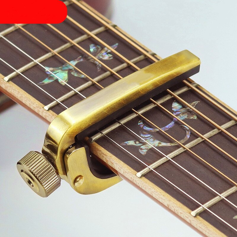 Guitar Capos Electric Acoustic Guitar Capo Bass Violin Ukulele Capotraste Single-handed Tune Clamp Trigger - 3 Colors Metal Capo: C 1PC