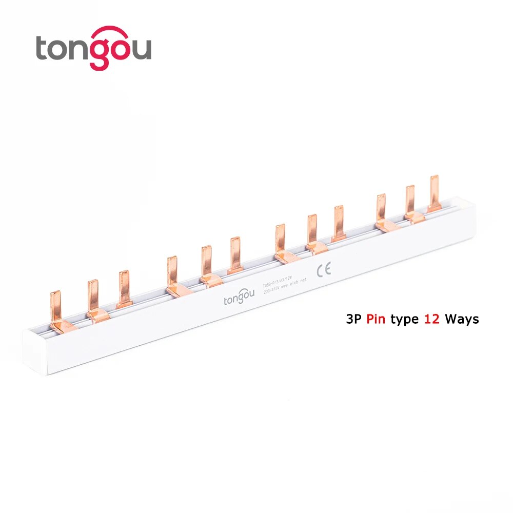 PIN TYPE Fork Type Koperen Busbar voor Distribution Box Circuit Breaker MCB 63A Connector Busbar Verbinding