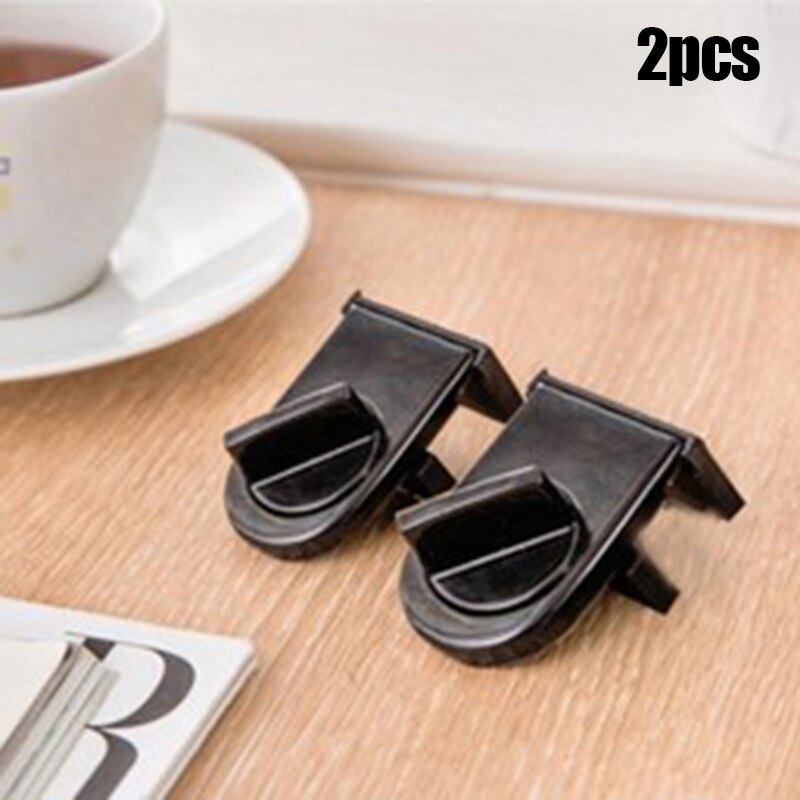 2 Pcs Window Locks Anti-theft for Child Safety Sliding Door Closets Basement NIN668: Black