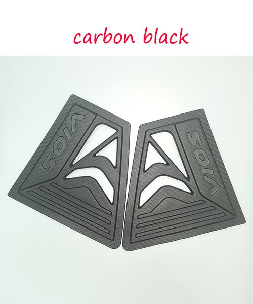 2 Stuks Auto Window Cover Voor Toyota Vios Yaris Sedan Buitenspiegel Auto Side Window Lamellen Vent cover Trim Decoratie: carbon black 2014