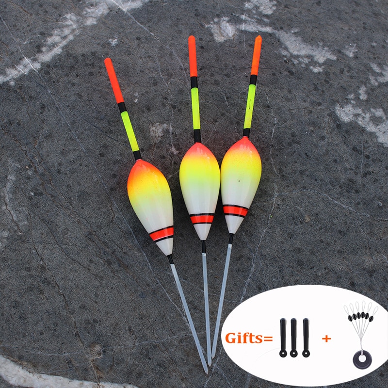 WLPFISHING 3pcs/lot Fishing Floats Shrimp Small Fish Floaters Ice Fishing Bobbers Big Buoyancy Balsa Wood Fishing Tackle