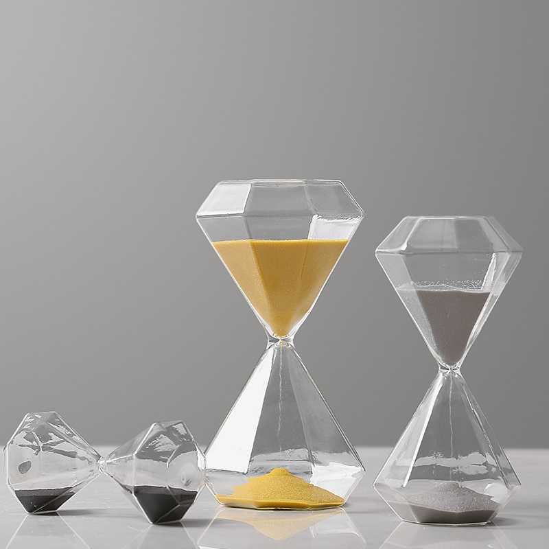 5/30/60 minuter sand klocka nordisk stil timglas guld sand timer hus dekor ornament kontor studie skrivbord hantverk