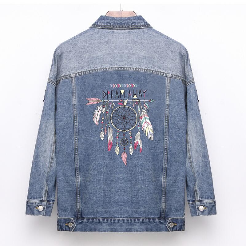 COSBILL-Patch autocollants en fer à repasser, belle plume de rêve, appliqué sur les vêtements bricolage décoration lavable, transfert thermique, Y-046