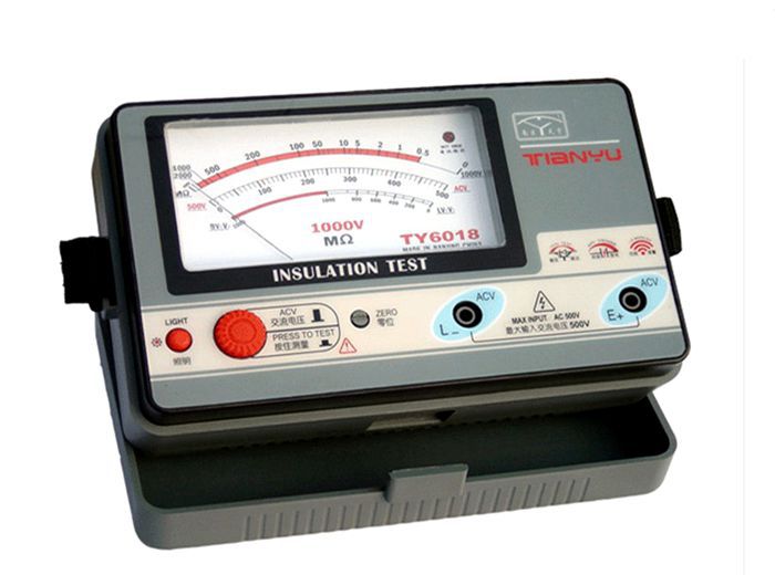TY6018 1000V insulation resistance meter,analog INSULATION TESTER, 0.5-2000M