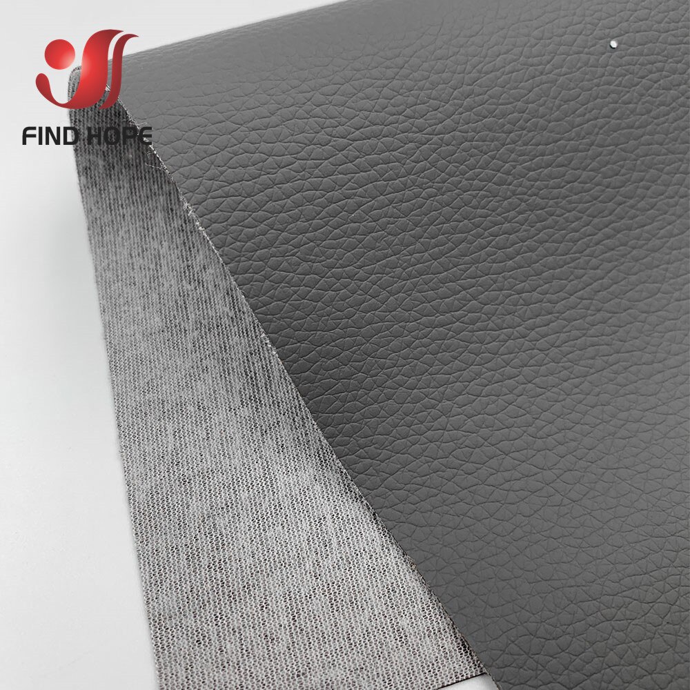 Door Meter 100*135Cm Litchi Kunstleer Pu Kunstleer Stof Vinyl Auto Bekleding Zak Sofa Oorbel Naaien Diy 39*54Inch: Gray