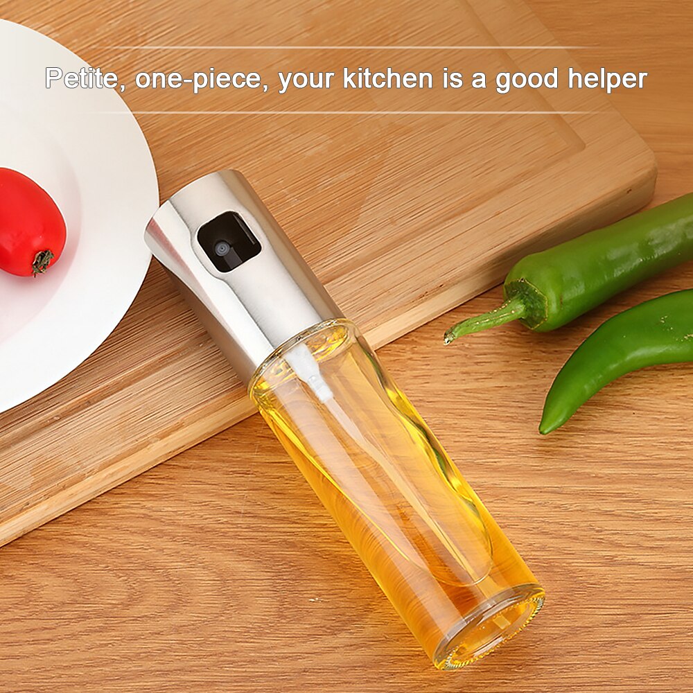 1pc keuken bak glazen olijfolie spuitbus olie spray lege fles azijn fles olie dispenser koken salade bbq keukengereedschap