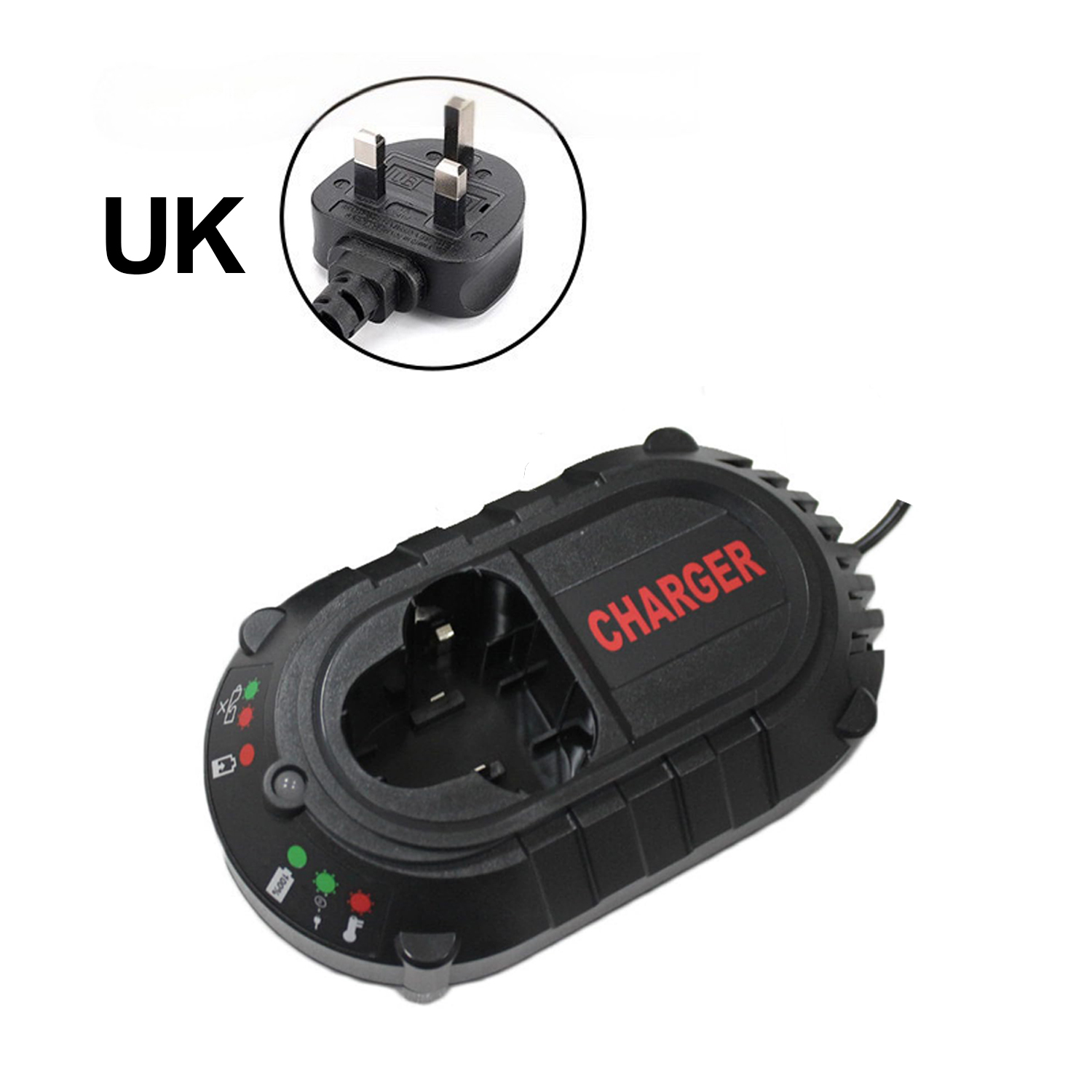 Pour Makita BL1013 BL1014 10.8 V-12 V Li-ion chargeur Batteries DC10WA perceuse électrique tournevis outils chargeur d'alimentation: Ivoire
