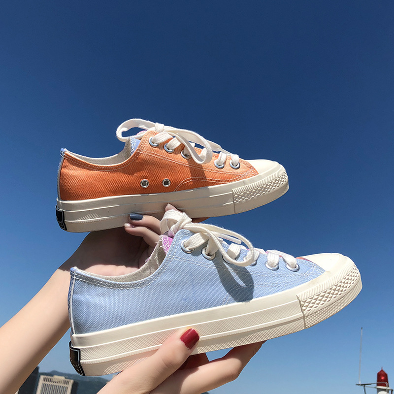 Farbwechsel Schuhe Frauen UV Vielseitig Leichte Weiß Frau Schuhe Koreanische hoch-oben Leinwand Schuhe Weibliche Außen bekannt Sneaker