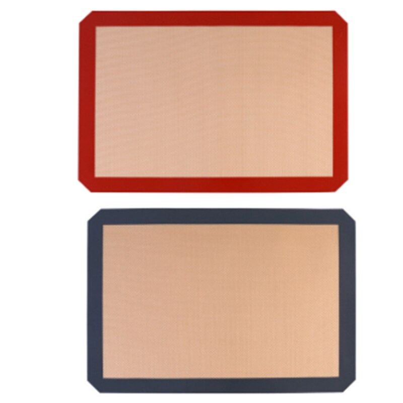 2 stuks antiaanbak siliconen bakmat, bakmat, deegmat, groot formaat voor cake, koekjes, macarons: Default Title