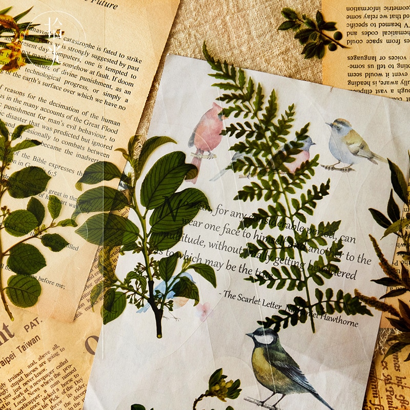 7 Sheets/pack Big Nature Stickers Set Flowers Plant Stickers For Journaling Planners Card Making Scrapbooking Diy Arts And Craft