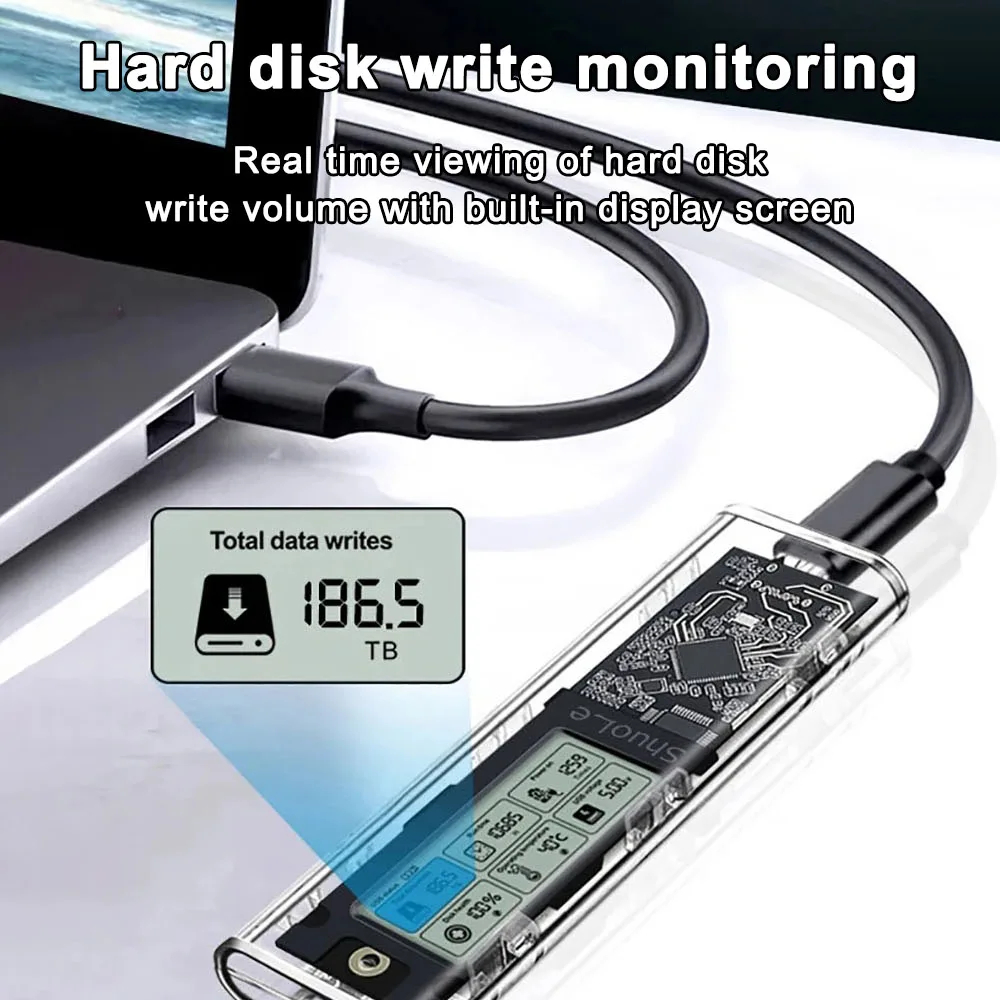 Ssd Display M..2 ssd enclosure, smart display, hard drive encl... – Grandado