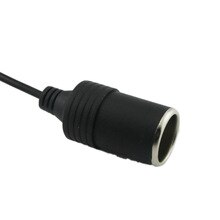 Macho 5v do cabo do adaptador de 30cm/1ft a adaptador fêmea do conversor do isqueiro 12v