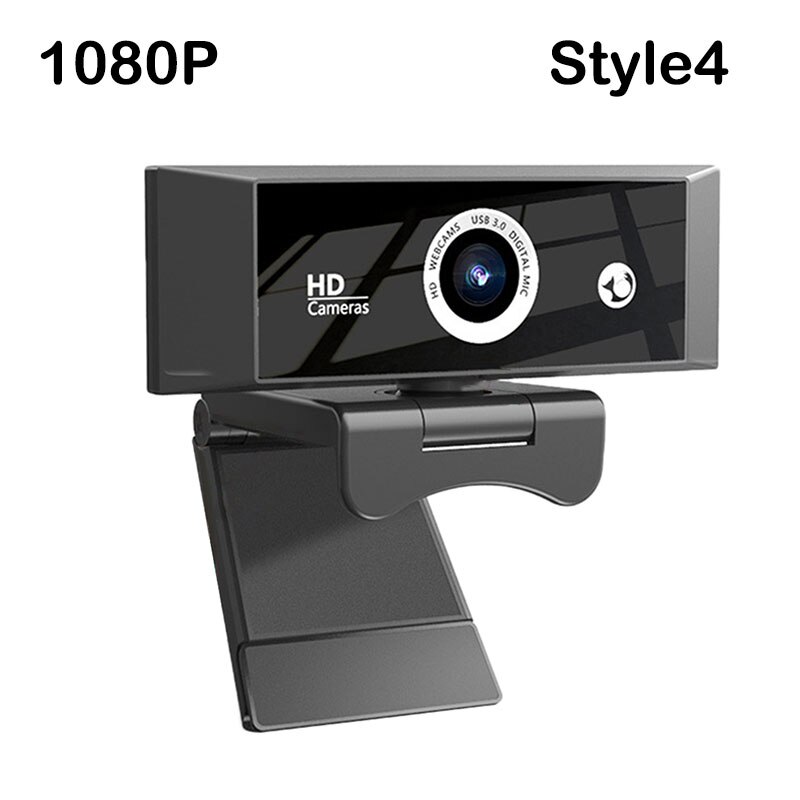 Webcam 1080P Full HD Web Camera With Built-in Mic Rotatable PC Desktop Web Camera Cam For PC Computer Video Recording Work: 1080P Style4