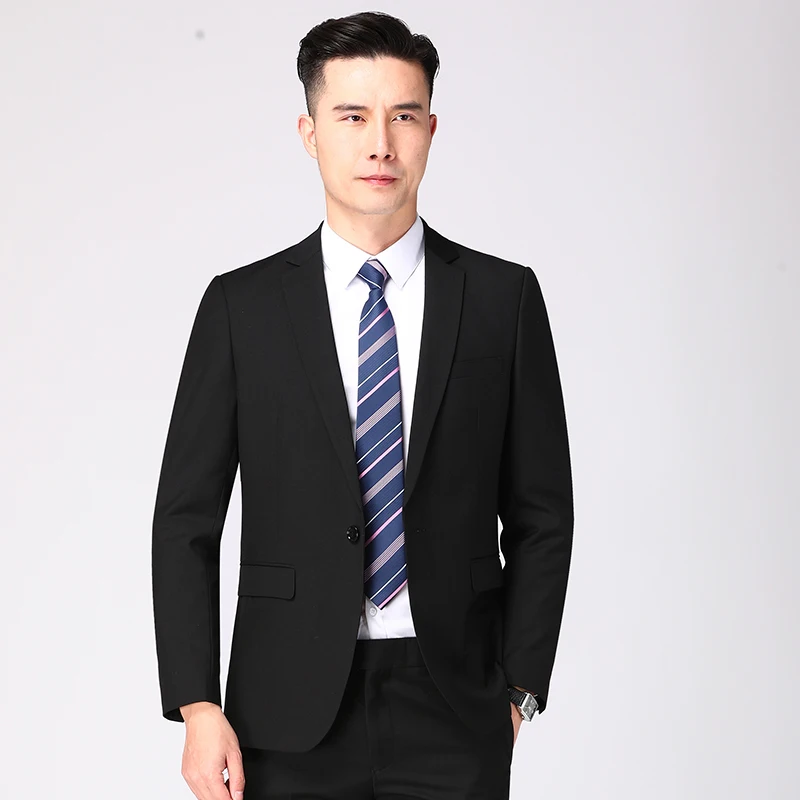 Traje (Blazer + Pantalones) para hombre, traje de negocios de , talla grande, ropa de trabajo , vestido de novia para novio, mejor traje