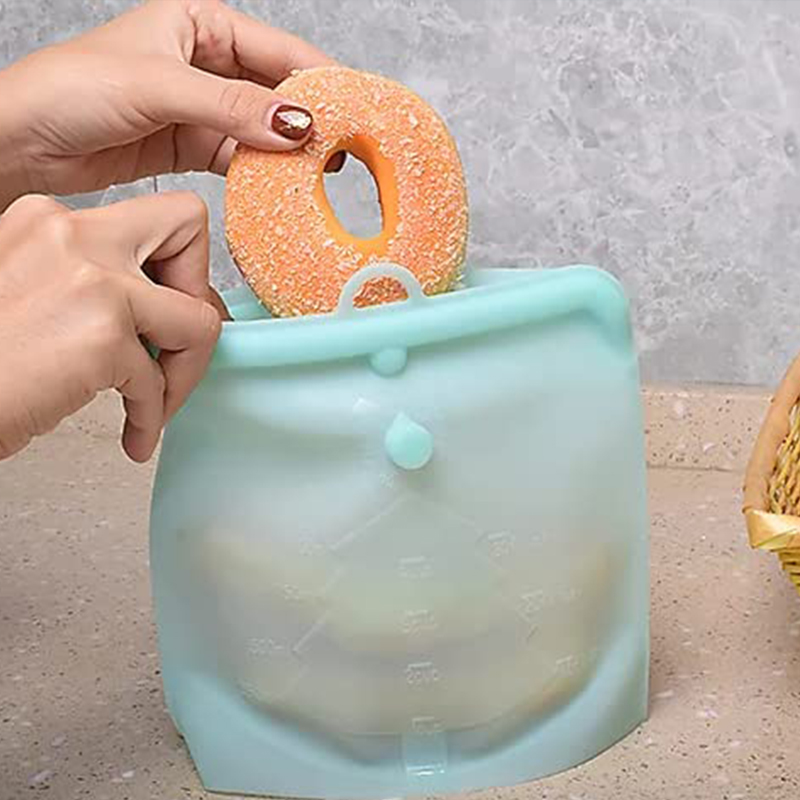 Kuchenna torba robić przechowywania żywności, pakowana próżniowo, samouszczelniająca się torba robić zupy, mrożona żywność, silikonowa torba robić przechowywania świeżości