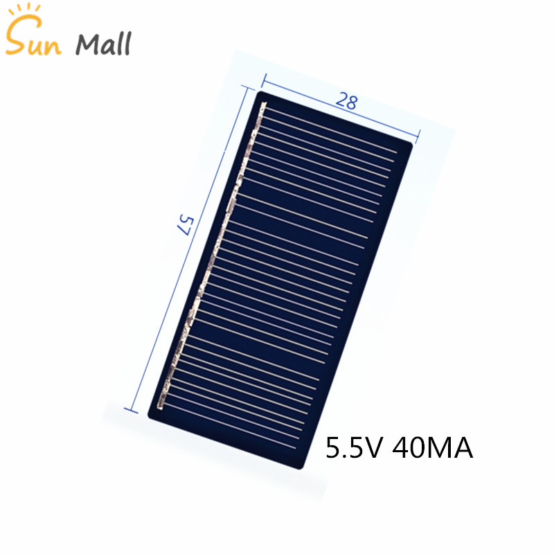 mini poly solcellepanel 5v /5.5v 40ma til gjør-det-selv leketøy/solenergi plen lyssensor lys/ solenergi lommelykt 5.5v