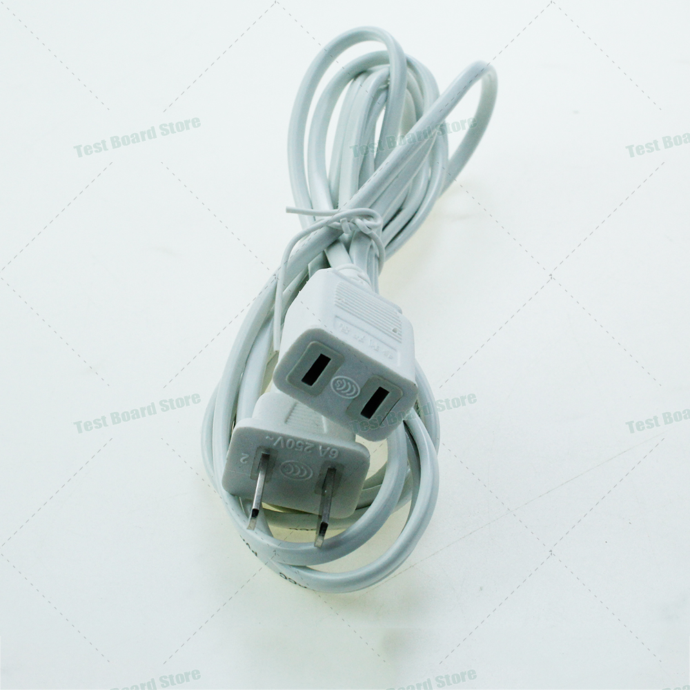 1Pce 2P male to two female 200W 6A 250V power extension conversion plug cable power cord for mobile phone charging monitoring ca: Gold