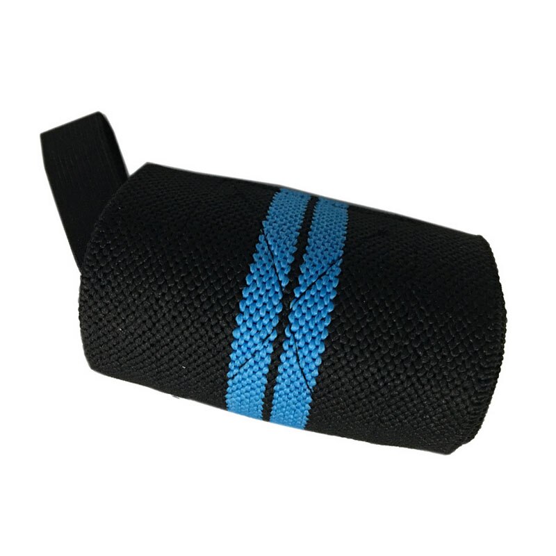 Aolikes 1Pcs Gewichtheffen Sport Polsband Gym Polssteun Bandjes Wraps Bandage: Blue