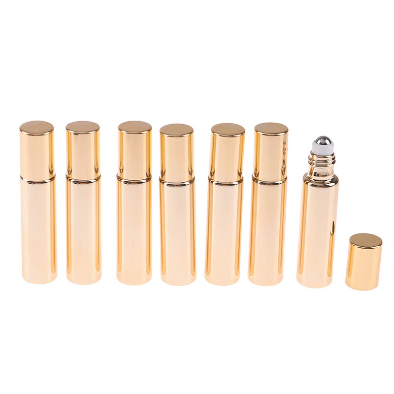 7 pièces/ensemble 10ml Mini rouleau de verre de parfum vide sur bouteille huile essentielle rouleau bouteilles Portable Mini bouteille: gd1