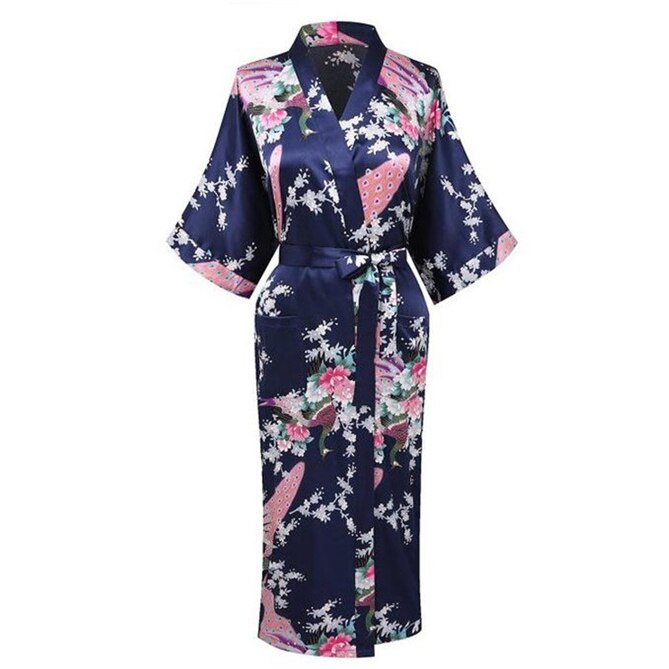 Lange Nachtjapon Pyjama Grijs Bruid Bruidsmeisje Wedding Robe Sexy Thuis Kleding Nachtkleding Vrouwen Nachtkleding Intieme Lingerie Neglige