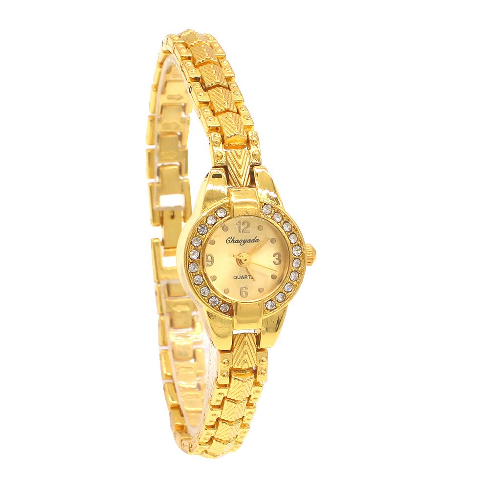 Söt dam armband klocka mujer golden relojes liten urtavla kvarts klocka populär armbandsur timme kvinnliga dam klockor