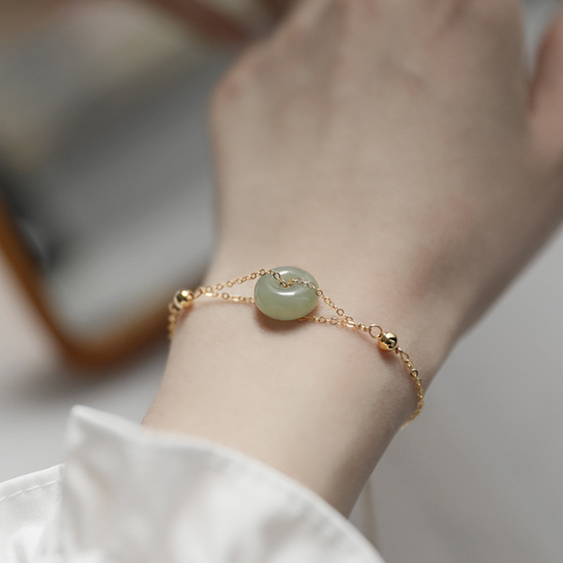 Xiyanike Zilver Kleur Ronde Tian Armband Voor Vrouwen Meisjes Exquisite Charm Hand Sieraden