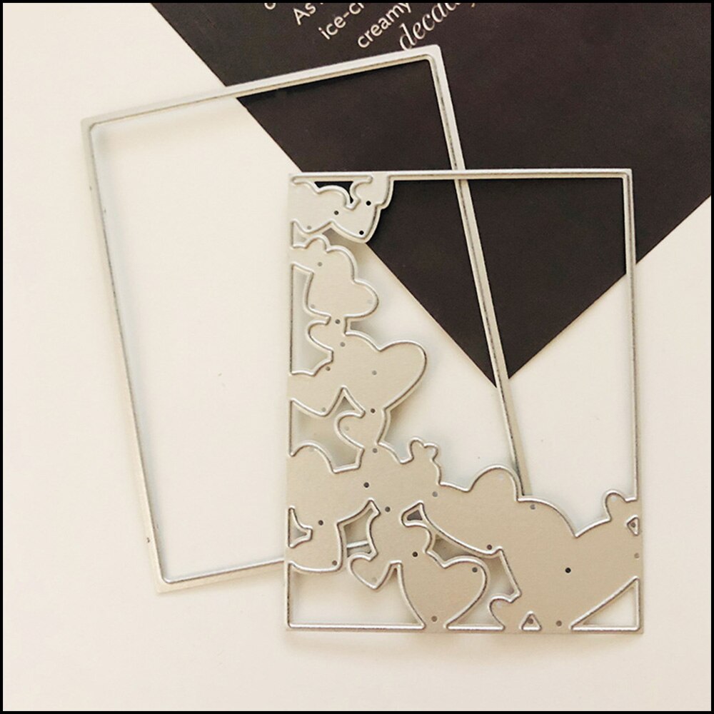 Hochzeit Dekorative Karten Metall Schneiden Stirbt Schablonen für DIY Scrapbooking/foto Album Dekorative Präge DIY Papier Karten