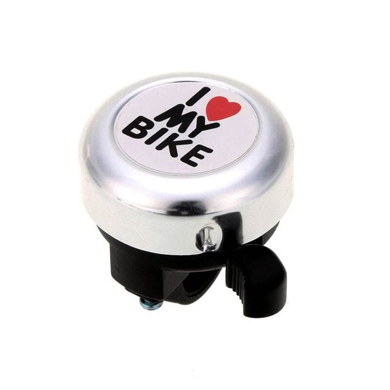 Fietsbel - 'ik hou van mijn fiets' fietshoorn - luide aluminium fietsbel mini fietsaccessoires voor volwassenen mannen vrouwen kinderen meisjes jongens: Default Title