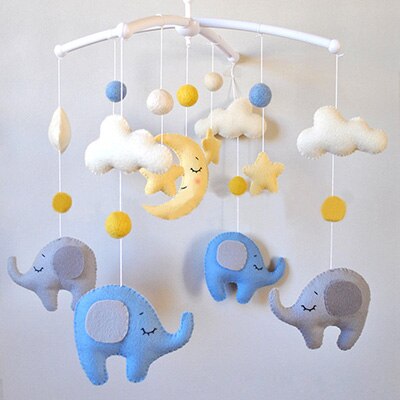 Barneseng holder klapper brakett diy seng hengende dekor materiale pakke leketøy gravid mamma håndlagde leker roterende baby krybbe seng leker: Diy materiale -tj281c